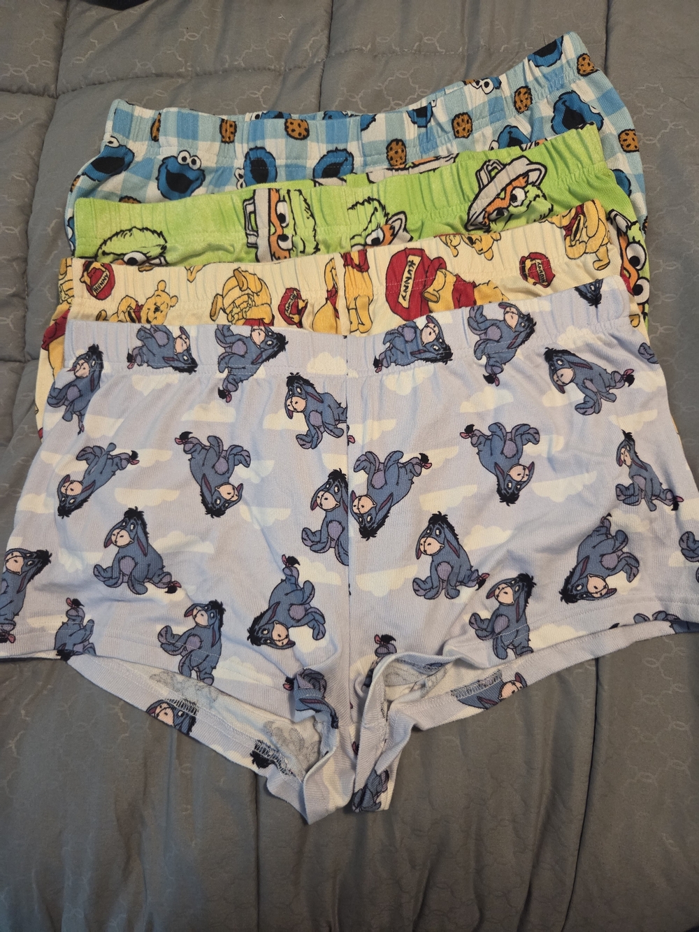 Womens Sleep Short Cartoon 4 Pack